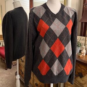 Allen Solly Dark Gray 2 Ply 100% Cashmere Sweater